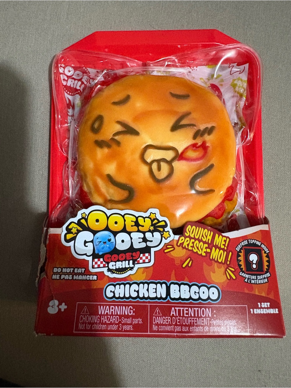 Ooey Gooey Chicken BBGoo Squishy Toy - Orange